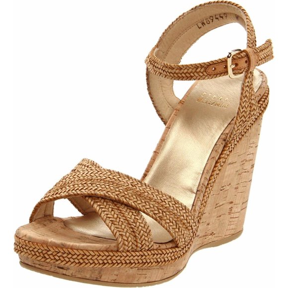 Stuart Weitzman Minx Espadrille Cork Wedge